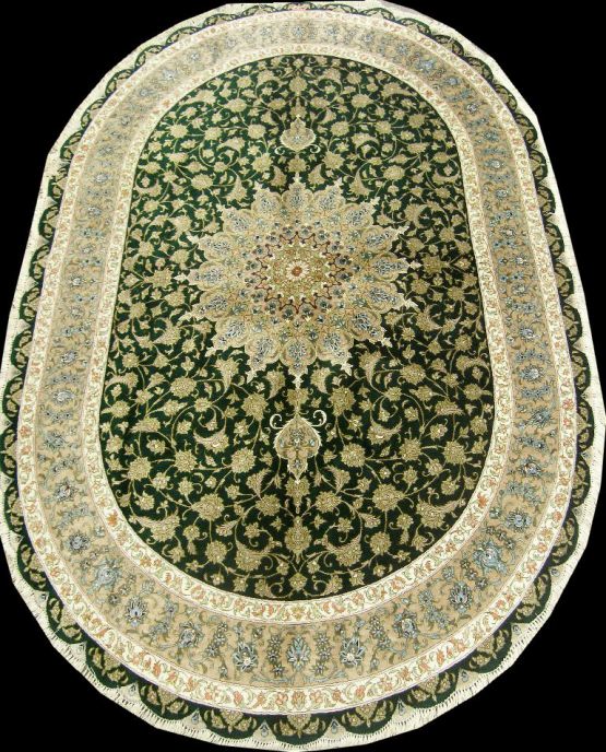 ペルシャ絨毯　本物　120x260 シルク　楕円形 ペルシャ絨毯本物120x260 シルク楕円形